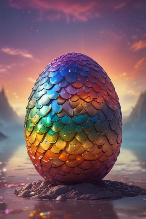 虹のドラゴン - タマゴ