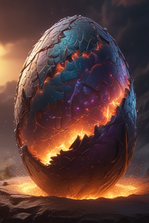 雷のドラゴン - タマゴ